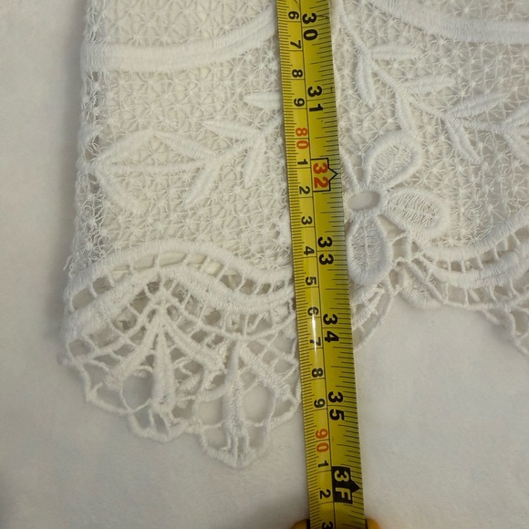 Ann Taylor White Cotton Lace Embroidered Tunic Dress Size Small - Picture 16 of 16